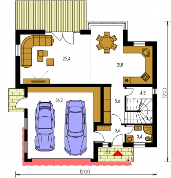 Floor plan of ground floor - TREND 283